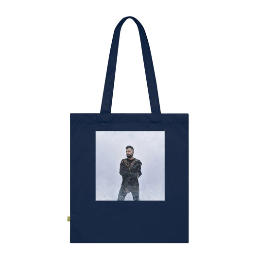Signature Photo Tote Bag — Personalized Artist Portrait Organic Cotton Tote