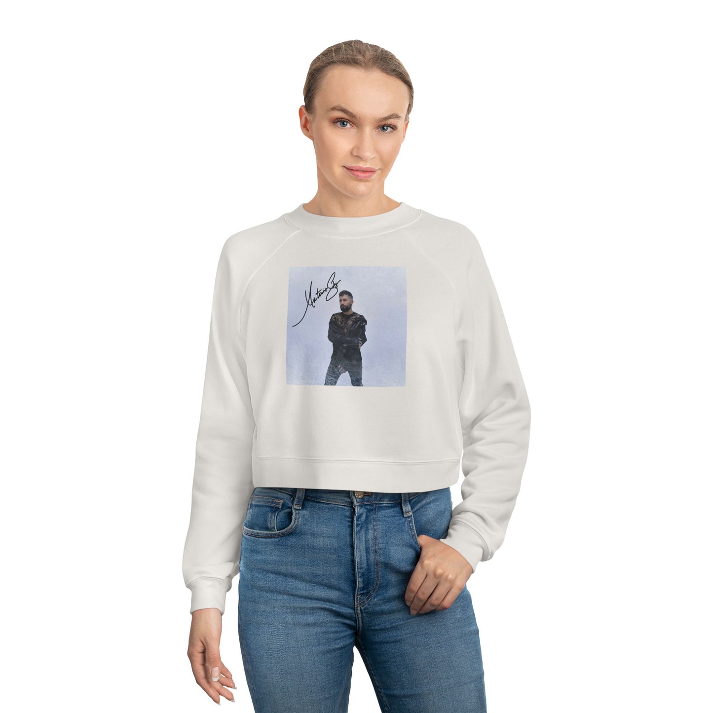 Cropped Pullover — Signed Artist Photo Crop Sweatshirt