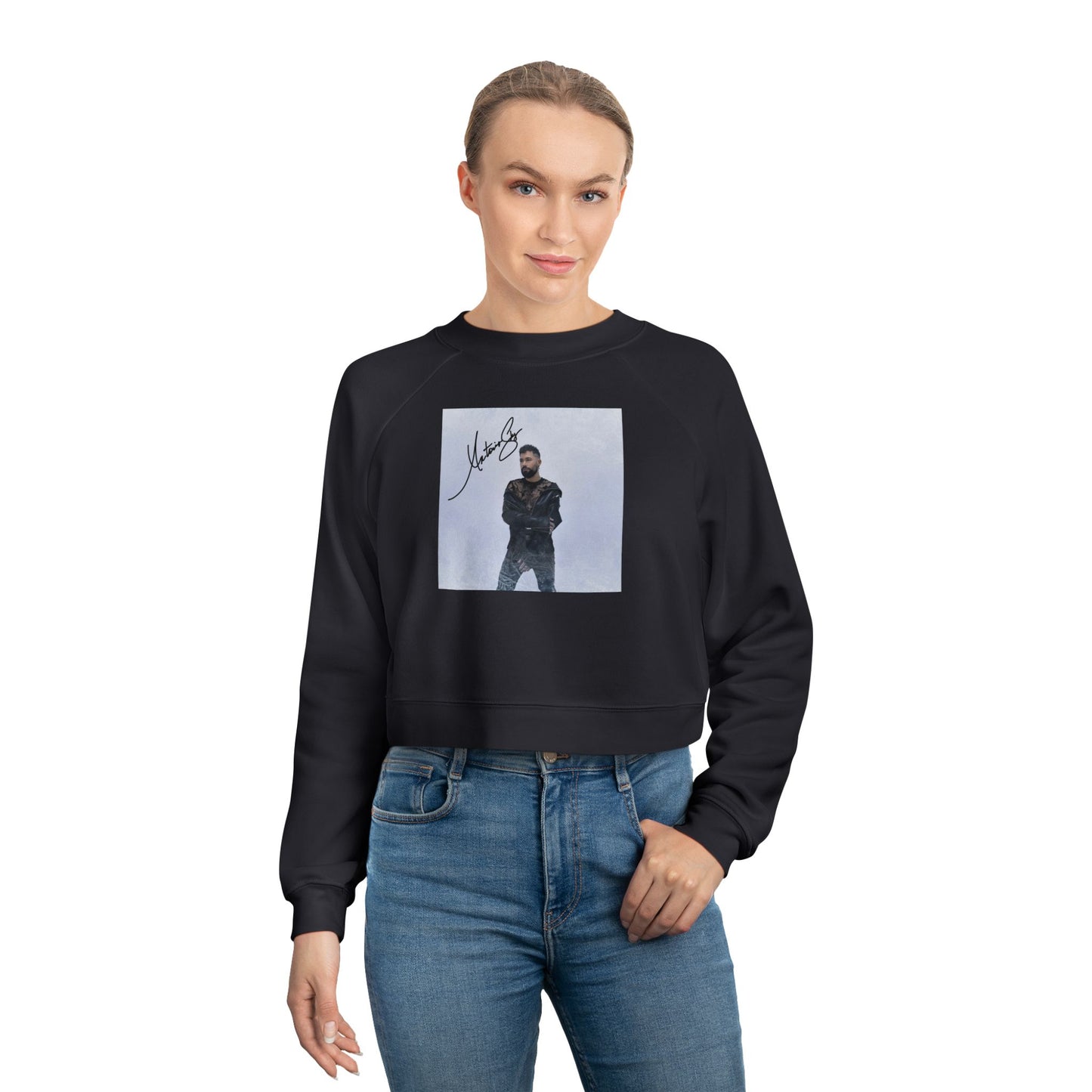 Cropped Pullover — Signed Artist Photo Crop Sweatshirt
