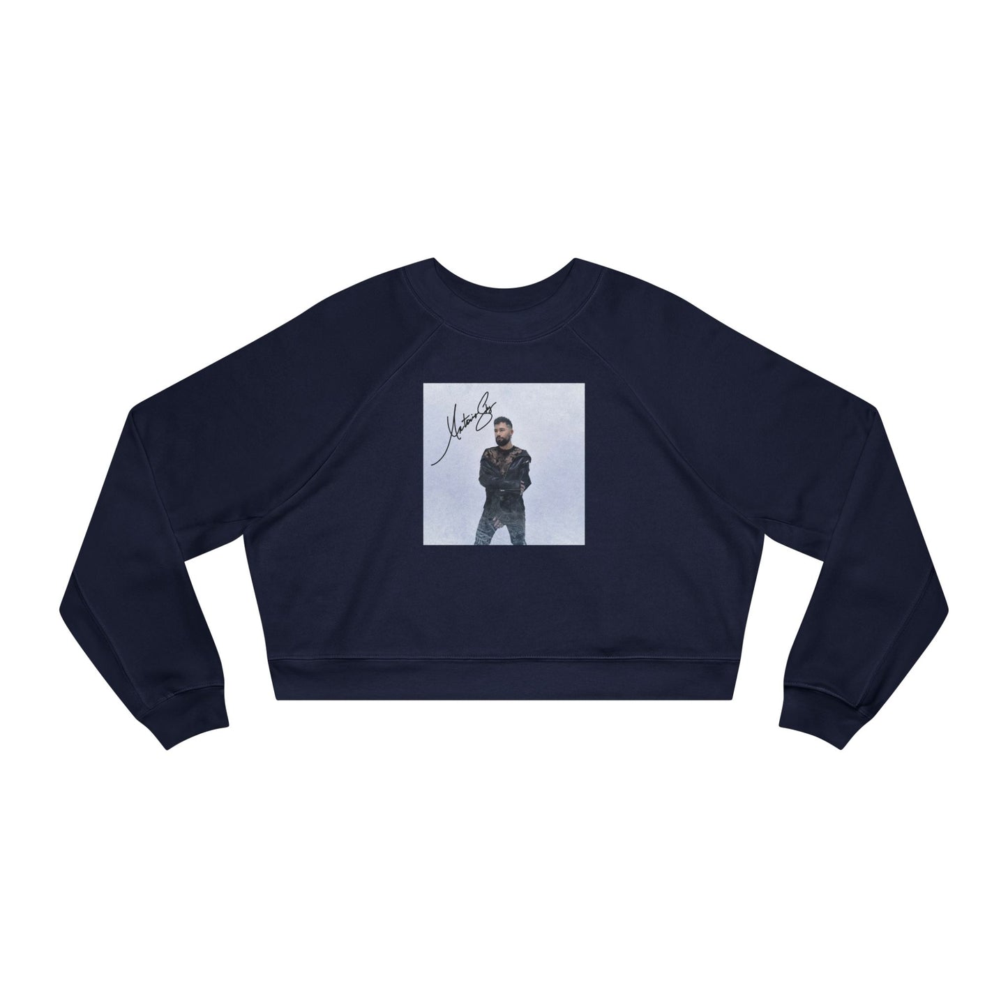 Cropped Pullover — Signed Artist Photo Crop Sweatshirt